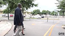 Cuckold training wife fucks black man in front of husband and pussy licked